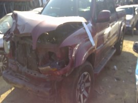 2004 TOYOTA TUNDRA, BURGUNDY, LIMITED, CREW CAB, 4.7L, AT, 2WD. Z25955
